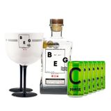 Gin Beg London Dry 750ml + 6 Citrus Prata 269ml + 2 Taças