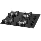 Cooktop A Gás 4 Bocas Com Vidro Temperado 1519 Fischer