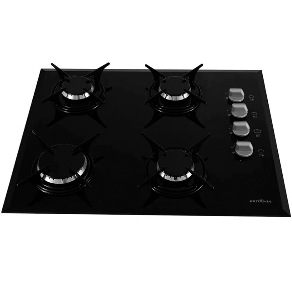 Cooktop A Gás 4 Bocas Chef Bisote 4 Acendimento Automático Britânia