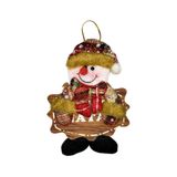 Enfeite Natal Placa Boneco Neve 15cm Casambiente