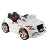 Carrinho Elétrico Esporte 6v Com Controle Remoto Branco