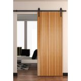 Folha De Porta Madeira Ripada Tauari 210x92cm Faroni Mapaf  Natural