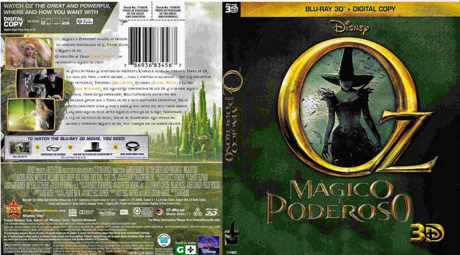 Oz: Mágico E Poderoso 3d (blu-ray + Blu-ray 3d) - Carrefour