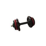 Kit Musculação Emborrachado Com Barra Maciça 0,40mm