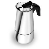 Cafeteira Expresso Italiana Aço Inox p/ 6 Xícaras - KeHome