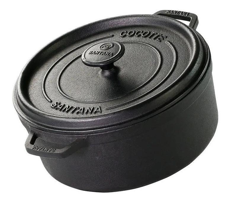 Panela Cocotte De Ferro Fundido Forno Holandês 18cm