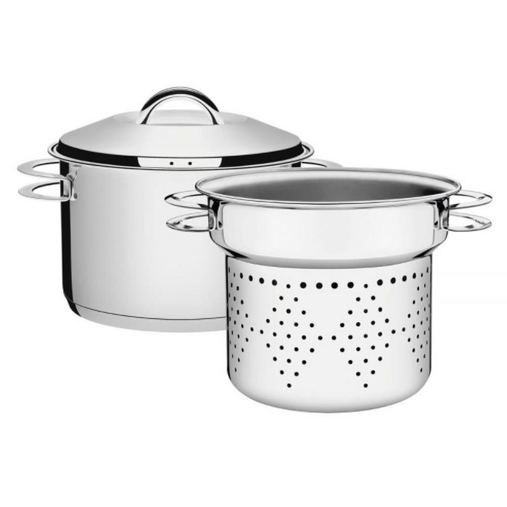 Conjunto Cozi-pasta Tramontina Solar Inox - 2 Peças