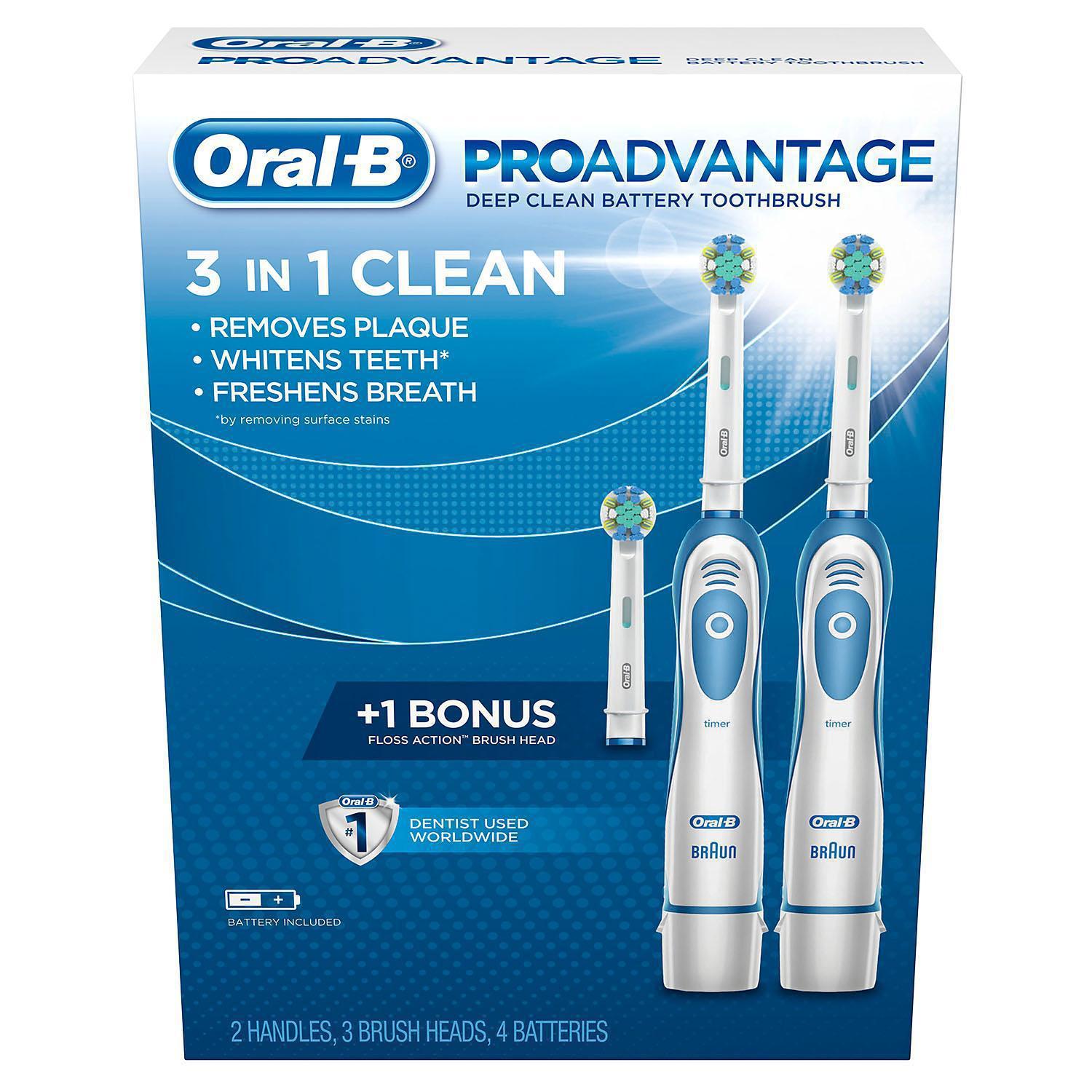 Escova Elétrica Oral B Proadvantage 3in1 Clean Pack Com 2 - Carrefour