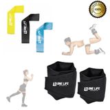 Peso Para Perna Tornozeleira Profissional Par 3kg + Kit Mini