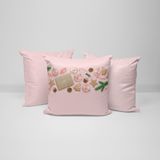 Kit 3 Capas para Almofadas Decorativas Natal Rosa