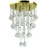 Pendente De Cristal Legitimo Classic Round Long 32 Dourado