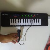 Mini Teclado Piano 32 Teclas Musical Karaokê E Microfone