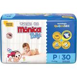 Fralda Descartável Turma Da Mônica Baby P Pacote 30 Unidades
