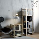 Organizador Duplo Para Roupas 5 Prateleiras Madeira Pinus