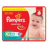 Fralda Infantil XG Pampers Supersec Pacotão com 22