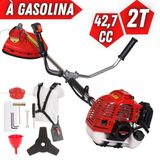 Roçadeira Profissional Kawashima Kw43l À Gasolina 43cc 2t