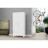 Organizador De Sapato Com 5 Prateleira 2 Porta Cor Branco