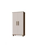 Organizador De Sapato C/5 Prateleira 2 Porta Malbec/offwhite
