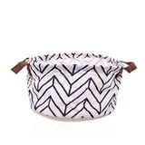 Cesta Multiuso Organizador Zigzag Branco 15x26x26 Cm