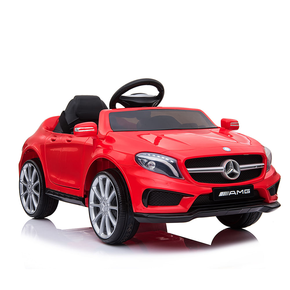 Carro Elétrico Infantil Mercedes-benz 12v Bang Toys Com 2 Motores E Controle Remoto Vermelho