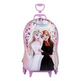 Mochila De Carrinho Frozen Elsa E Anna Em 3d Infantil Rígida