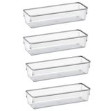 Organizador Pote Transp Grande Kit 4 Pçs Acrimet Ref. 972.0