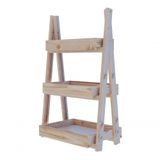 Organizador Compacto Pinus 3 Prateleiras
