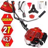 Roçadeira Kawashima Kw43l À Gasolina 43cc 2t Com Acessórios