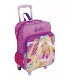 Mochila Barbie Melodia Infantil Escolar Tam G Rodinhas