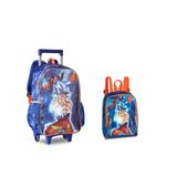 Mochila De Rodinha Escolar Infantil E Lancheira Dragon Ball