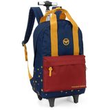 Mochila Escolar Rodinha E Costa Mulher Maravilha Wonder