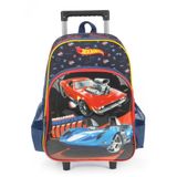 Mochila Infantil Com Rodinha Hot Wheels Gd Az