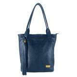 Bolsa Sacola Topgrife Couro Azul Marinho