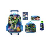 Kit Toy Story Mochila Rodinha + Lancheira + Estojo + Garrafa