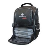 Mochila Pesca Brasil Fishing Bag 30 Litros Preta 3 Estojos