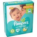 Fralda Pampers Confort Sec G Com 38 Unidades