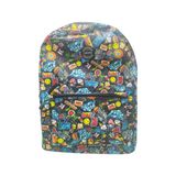 Mochila Costas Grafitada Hip Hop Preto Material Escolar 2021