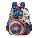 Mochila De Costas Escolar Capitão América