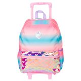 Mochila De Rodinhas Sestini Grande M Plus Arco-íris Rosa