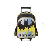 Mochila Infantil Com Rodinha Batman Grande Amarela - Luxcel