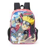 Mochila De Costas Infantil Escolar Boruto - Vermelho