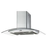 Coifa De Ilha Fischer Island 90cm Vidro Aço Inox 110v