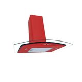 Coifa De Parede 60cm Curvo Duto Slim Fogatti Vermelho 110v