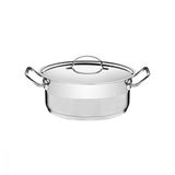 Caçarola Rasa Inox Fundo Triplo 20cm 2,9 L