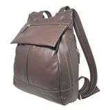 Mochila Bolsa Feminina Feita De Couro Leve Espaçosa Marrom