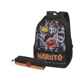 Mochila Costas Naruto Rasengan Escolar Com Estojo Infantil