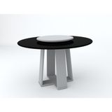 Mesa Jantar Isabela Vidro Colado Redondo35x135cm