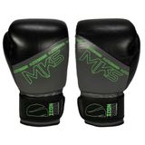 Luva De Boxe Muay Thai Profissional Preto E Cinza 12 Oz