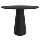 Mesa De Jantar Tampo Com Vidro Agnes 120 Cm Preto - D&#39;rossi