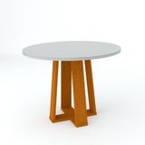 Mesa Jantar 4 Lugares 1,00m Redondo Ypê Off White